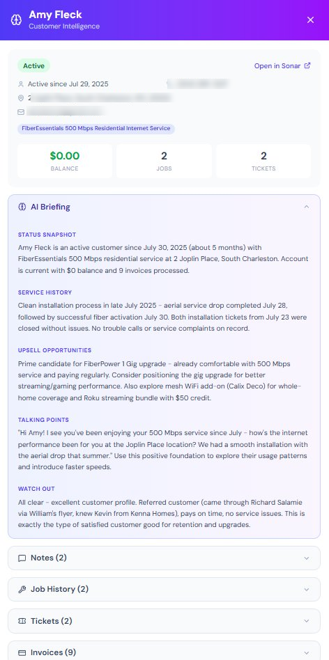AI Customer Briefing